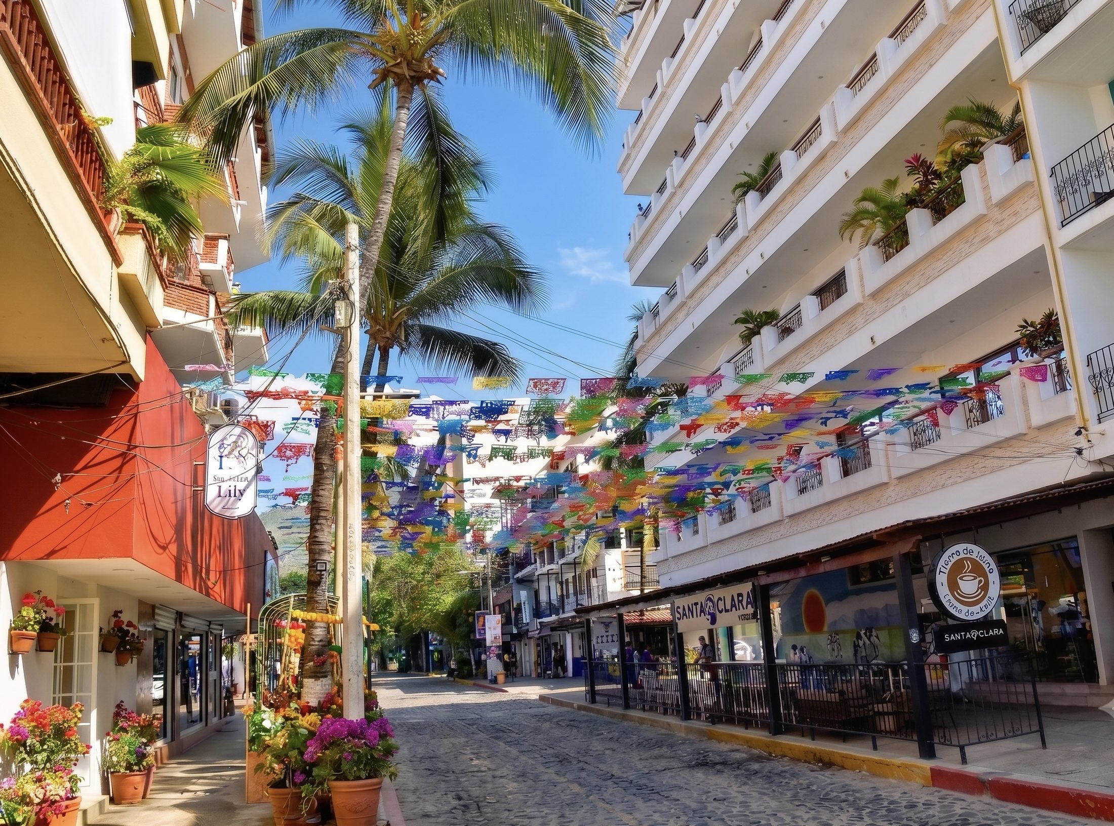 El malecón y la bahía de Puerto Vallarta